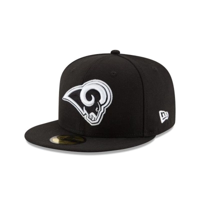 Los Angeles Rams Gorra | New Era NFL 59fifty Fitted Cap Mexico - Negros